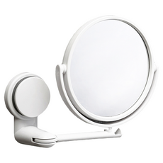 無痕360度摺疊雙面梳妝鏡, 白色