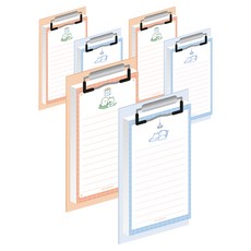 위드나 스노우독 캣 클립 메모지 2종 세트, 블루 + 오렌지, 3세트