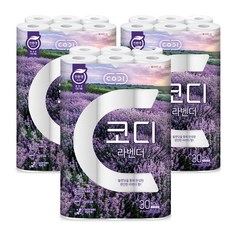 CODI 3層捲筒衛生紙 薰衣草香, 30m, 30捲, 3袋