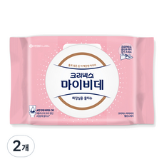 마이비데 크리넥스 밸런스케어 화장실용 물티슈 캡형, 55g, 40매, 2개