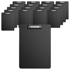 A4文件平板夾 31 x 22 x 0.25cm 平板夾, 經典黑, 18個