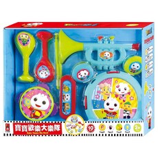 風車圖書 FOOD超人 三暉寶寶歡樂大樂隊套裝 兒童綜合音樂玩具 訓練手眼協調 提升視覺敏銳度, 1組