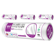 클로 도톰한 고밀도 프리미엄 위생 롤백 500매 중(25cm x 35cm), 중(M), 4개