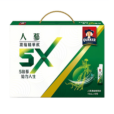 QUAKER 桂格 5X養氣人蔘禮盒, 15ml, 18包, 1盒