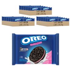 OREO 奧利奧 夾心餅乾 草莓口味 隨手包 9包, 236.25g, 36袋