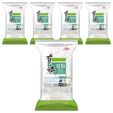 龍口有機寬粉 全素 台灣製造, 175g, 5包