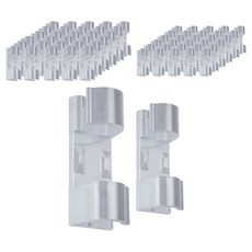 DOSell 乾淨電纜整理固定夾 大型 16入+小型 20入組, 2組, 透明