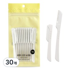 래쉬톡 접이식 눈썹 칼, 백색, 30개