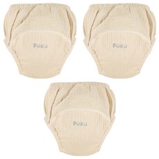 PUKU 藍色企鵝 雲感波浪學習褲, 米杏, 3件