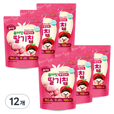 Naebro 銳寶 冷凍乾燥水果片 草莓口味, 12g, 12包