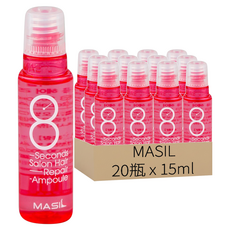 MASIL 8秒護髮安瓶 柔順 粉瓶, 15ml, 20瓶