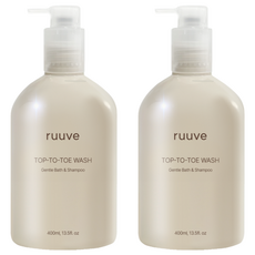 러베 히알루론 탑투토 워시, 2개, 400ml