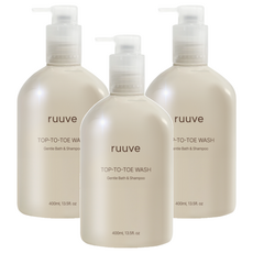 러베 히알루론 탑투토 워시, 3개, 400ml