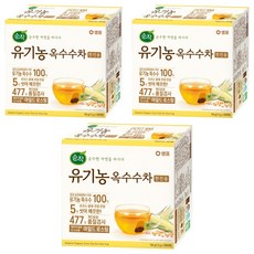 순작 유기농 옥수수차 한잔용, 1.5g, 3개, 100개입