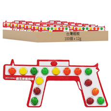 龐克樂衝鋒槍 巧克力風味糖 20個, 240g, 5盒