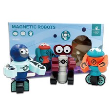 磁鐵機器人3件組 191224, 羅伊 + 菲尼 + 雷克斯