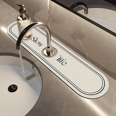 Slow Life 水槽墊 圓孔 6.35cm, 03 白色, 1個