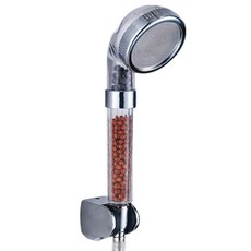 Meitoku 紅土陶瓷升壓淋浴噴頭, 混色, 1個