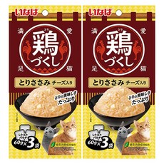 챠오츄르 고양이 치킨가득파우치 3p, 혼합맛(닭가슴살/치즈), 180g, 2개 혼합맛(닭가슴살/치즈), 180g, 2개