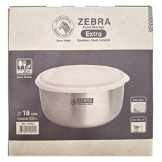 ZEBRA THAILAND 304不鏽鋼高型調理碗 附蓋, 附蓋調理碗, 1組
