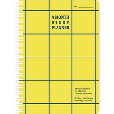 모노라이크 체커스 4개월 스터디 플래너, 04Yellow, 1개