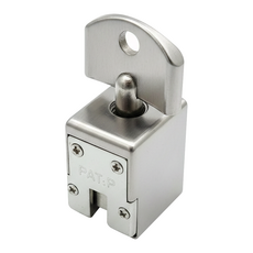 室內窗戶安全定位鎖 鋅合金橡膠材質 軌道厚度1mm~4.5mm 軌道高度5mm~10mm 夾軌式固定 台灣生產製造, 1個