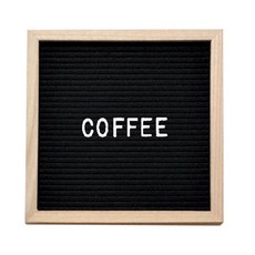 GUNU DIY室內裝飾毛氈字母板, 黑色的