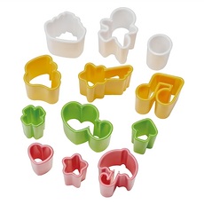 TORUNE 蔬菜壓模 12個 Set, 讓便當變得更有趣，適合各種食材, 168071, 1盒