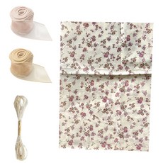 마켓감성 선물 포장 재료 패키지, 꽃무늬, 1개