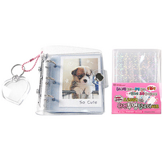 證件照裝飾鑰匙圈卡套 + 全透明Toploader硬卡套組合, 透明(Toploader), 10張