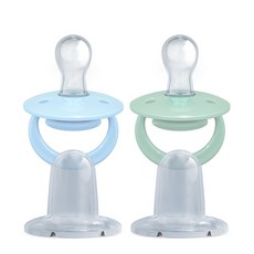 DOS in Advance 矽膠附蓋安撫奶嘴 2入組, 1組, Machati + Summer Sky