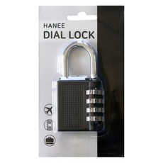 하늬통상 4단 대형 비밀번호자물쇠 블랙, 1개