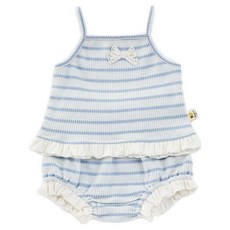 STARDOOR 幼兒蝴蝶結荷葉邊上下衣套裝