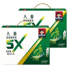 QUAKER 桂格 5X養氣人蔘禮盒, 15ml, 18包, 2盒
