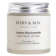 MARY&MAY 檸檬菸鹼醯胺淨亮泥膜 125g, 1罐, 1罐