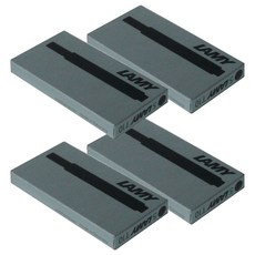 德國 LAMY T10鋼筆專用一次性墨水囊, 黑色, 20個