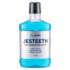 JESTEETH 全璟 齒潔適 漱口水 無酒精 含Chlorhexidine, 600ml, 1瓶