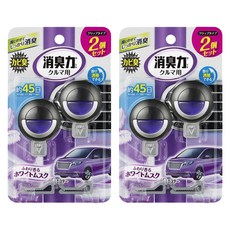 ST 雞仔牌 消臭力 車用夾式芳香劑 3.2ml*2入, 白麝香, 約45日, 2組
