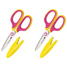 SDI 手牌 滑利剪 省力兒童剪刀 135mm, 0924C 顏色隨機, 2個