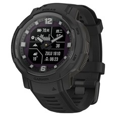 GARMIN INSTINCT 本我系列Crossover Solar太陽能複合式GPS智慧腕錶, 軍事戰術版 極致黑, GPS, 1個
