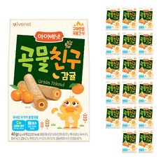 아이배냇 유아용 곡물친구 과자 감귤 5g x 8p, 감귤맛, 40g, 18개