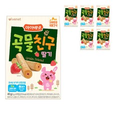 韓國 ivenet 穀物捲心酥, 草莓口味, 40g, 6盒
