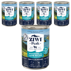ZIWI Peak 滋益巔峰 經典系列 狗狗主食罐, 鯖魚+羊肉, 390g, 5罐