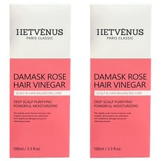 HETVÉNUS 大馬士革玫瑰頭皮淨化護髮醋, 2個, 100ml