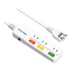 POLYWELL 3切 3座 延長線 2P 3尺, 90cm, PW15-T05-A065, 1個