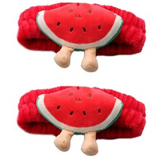 Swissnox 動物角色洗臉用髮帶, 西瓜, 2個