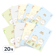 Penpia 800 初級裝訂10空間書寫筆記本, 隨機發貨, 20個