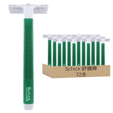 舒適牌 Schick Exacta2 高級防滑輕便刀 潤滑型, 12支, 6包