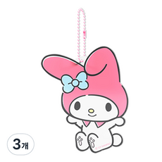 三麗鷗壓克力隨身鏡吊飾, 美樂蒂, 3個