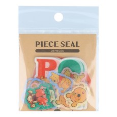 Sun-Star 小熊維尼 造型貼紙 - 28張入, 維尼與跳跳虎 半透明色, 1包